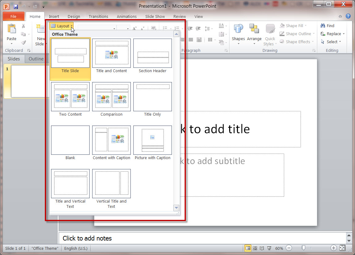 how to change a master slide in powerpoint 2010