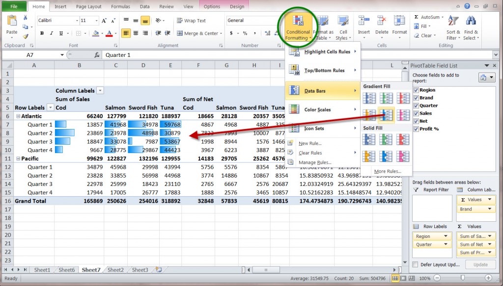 docear conditional formatting