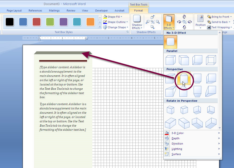 continue a text box on next page in word for mac 2011