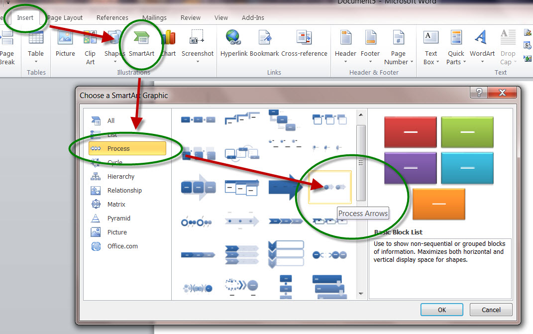 how-to-describe-a-step-by-step-process-visually-in-ms-word-2010