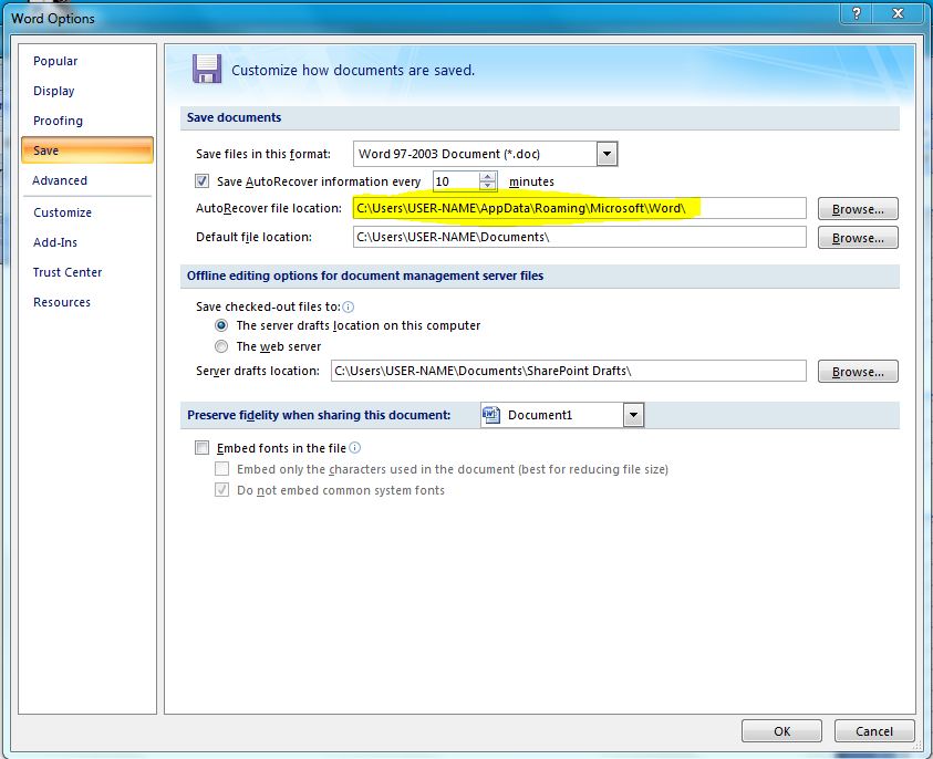 How To AutoRecover Unsaved Files In MS Word Technical Communication 
