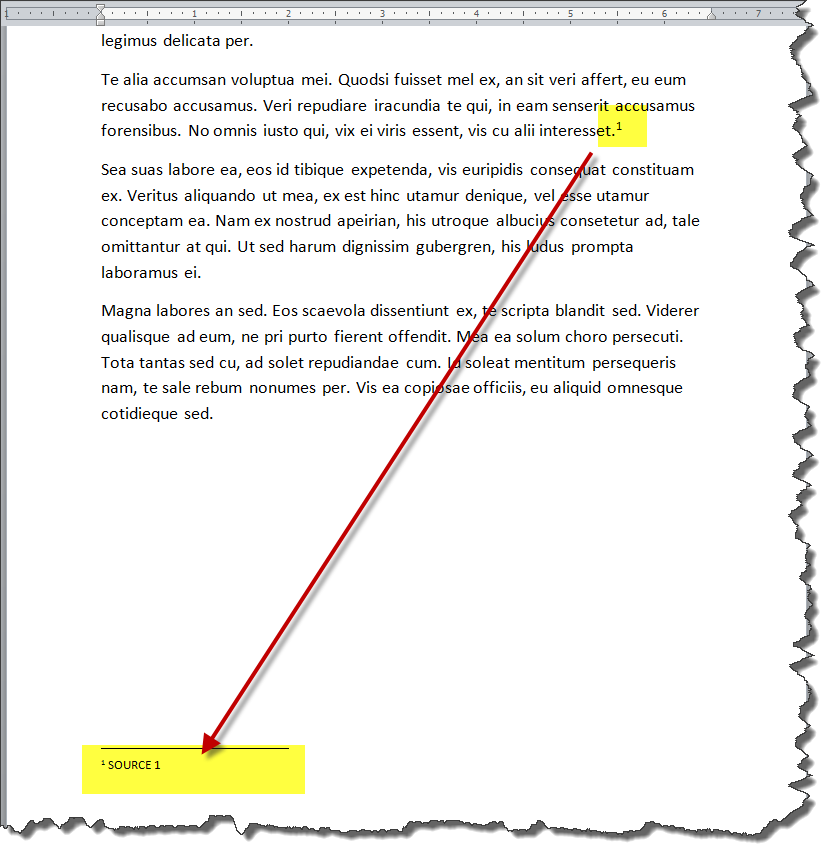 how to add footnotes in word shortcut