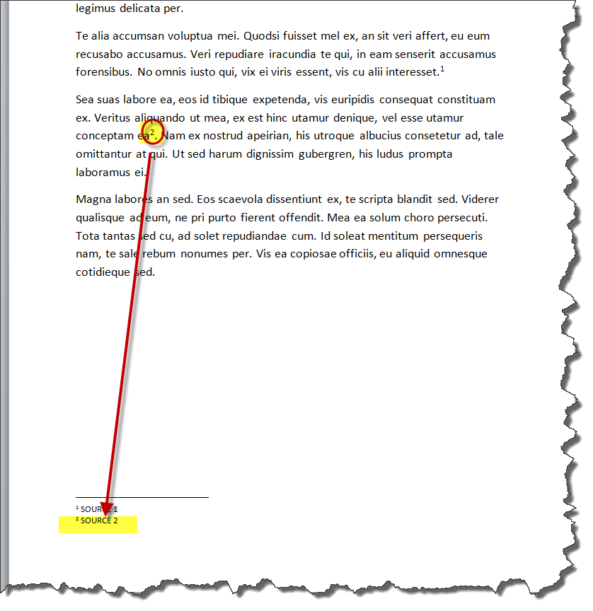 how do i keep footnotes on the same page in word for mac