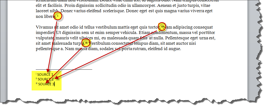 How To Add Numbered Footnotes Easily To A MS Word 2010 Document 