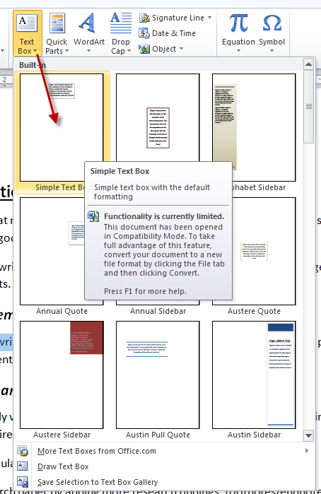 how-to-insert-a-pull-out-quote-into-a-ms-word-2010-technical-document